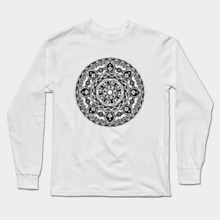 Eye of Watchers II - Black and White - Sunweaver Long Sleeve T-Shirt